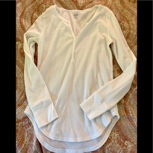 Gap white Henley.